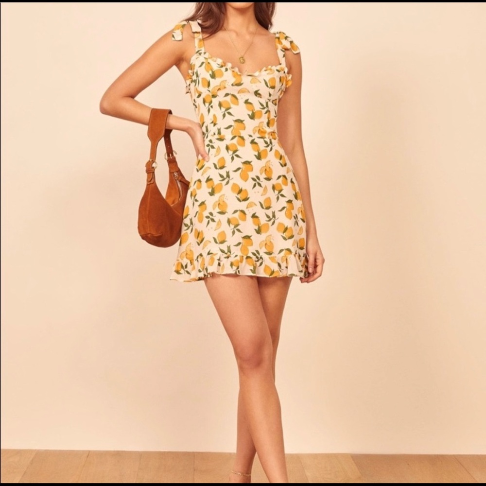 Reformation lemon sundress